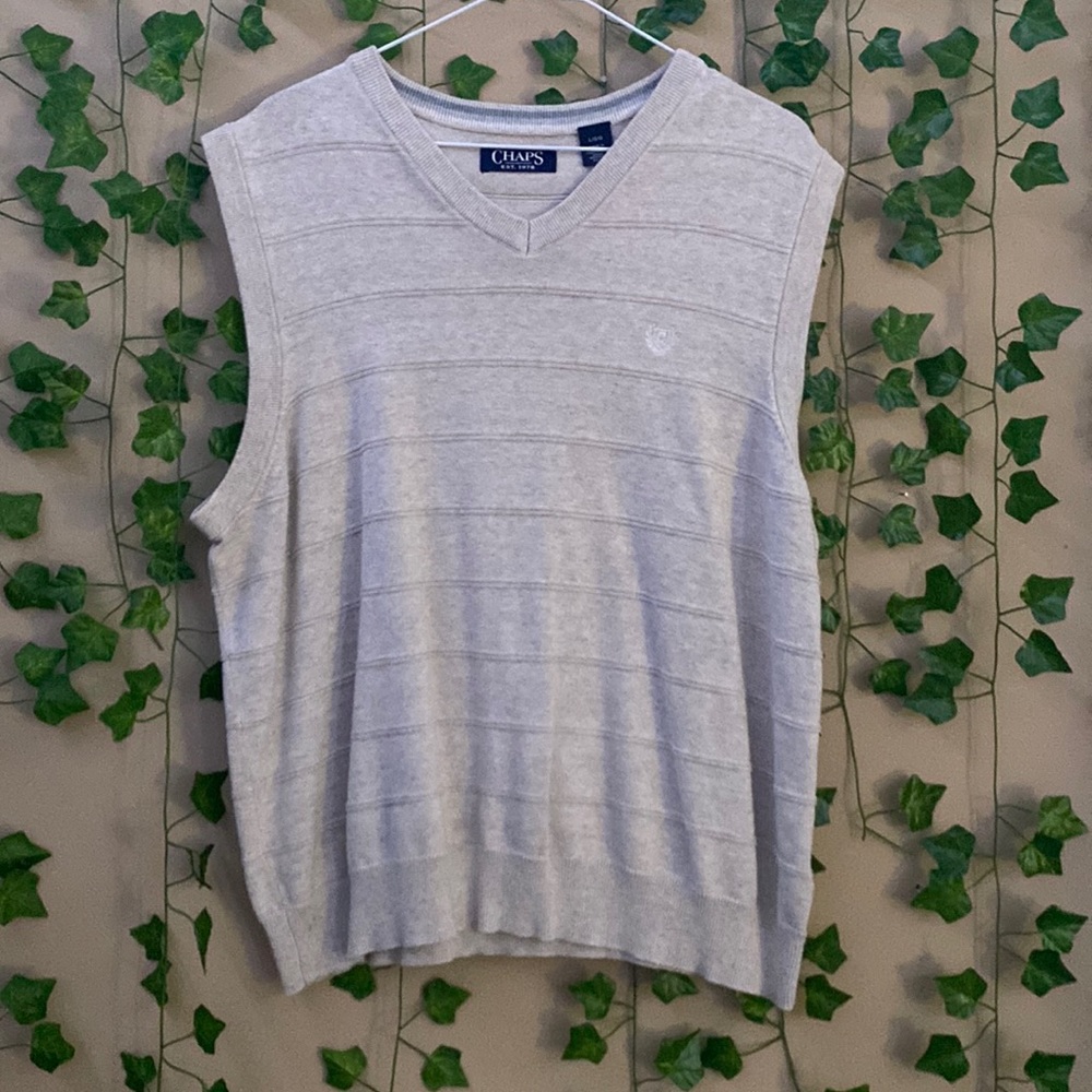 LARGE Chaps sweater vest